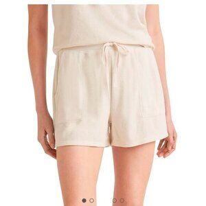 Splendid Womens Beige Terry Shorts XL Cotton/Modal/Poly Blend Retail $78
